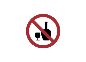Liquor not allowed 